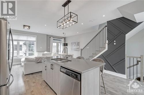 717 Reverie Private, Ottawa, ON - Indoor Photo Showing Kitchen With Double Sink