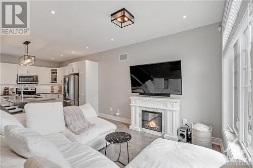 717 Reverie Private, Ottawa, ON - Indoor Photo Showing Living Room With Fireplace