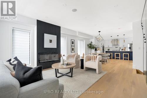 1384 Pape Avenue, Toronto (Broadview North), ON - Indoor Photo Showing Living Room With Fireplace