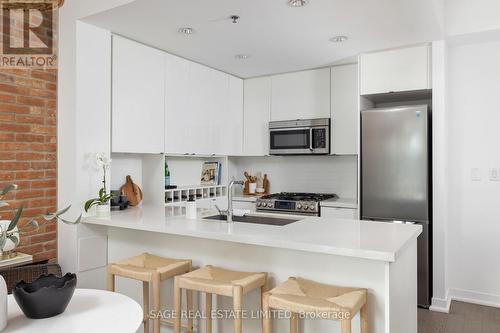 223 - 88 Colgate Avenue, Toronto (South Riverdale), ON - Indoor Photo Showing Kitchen With Upgraded Kitchen