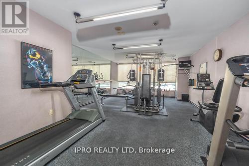 909 - 10 Laurelcrest Street, Brampton (Queen Street Corridor), ON - Indoor Photo Showing Gym Room