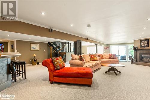 1047 Balmoral Lane, Gooderham, ON - Indoor Photo Showing Living Room With Fireplace