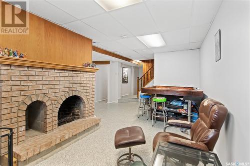 6139 7Th Avenue N, Regina, SK - Indoor With Fireplace