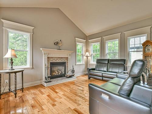 Salon - 164 Ch. Du Mont-Catherine, Sainte-Agathe-Des-Monts, QC - Indoor Photo Showing Living Room With Fireplace