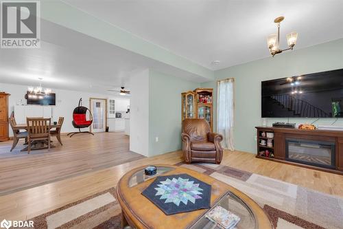 1147 Vanderwater Road, Thomasburg, ON - Indoor Photo Showing Living Room With Fireplace