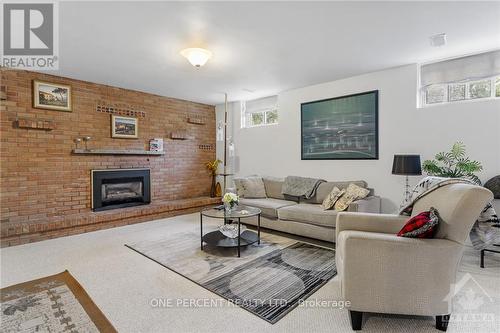 434 Hilson Avenue, Ottawa, ON - Indoor Photo Showing Living Room With Fireplace