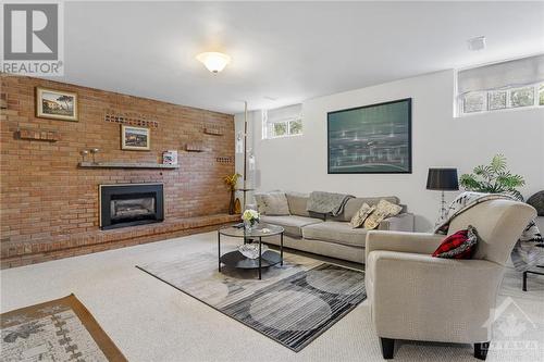 434 Hilson Avenue, Ottawa, ON - Indoor Photo Showing Living Room With Fireplace