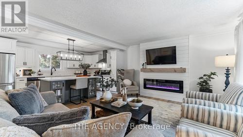 237 Memorial Drive, Brantford, ON - Indoor Photo Showing Living Room With Fireplace