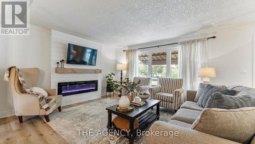 237 Memorial Drive, Brantford, ON - Indoor Photo Showing Living Room With Fireplace