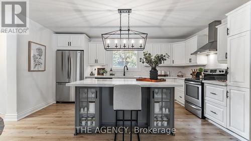 237 Memorial Drive, Brantford, ON - Indoor Photo Showing Kitchen With Upgraded Kitchen