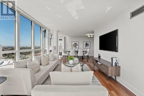 1802 - 3 Rowntree Road, Toronto (Mount Olive-Silverstone-Jamestown), ON - Indoor Photo Showing Living Room