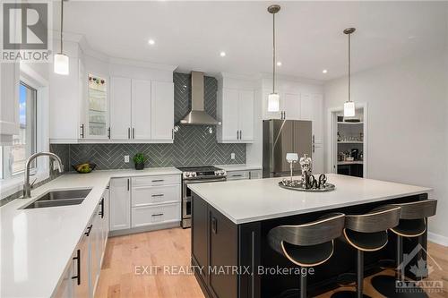 333 Moonlight Drive, Russell, ON - Indoor Photo Showing Kitchen With Double Sink With Upgraded Kitchen