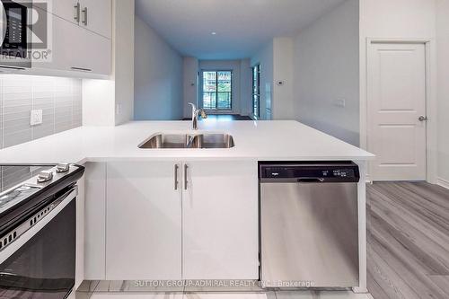 221 - 39 Annie Craig Drive, Toronto (Mimico), ON - Indoor Photo Showing Kitchen With Double Sink