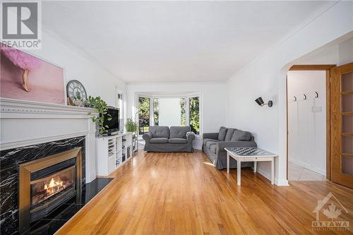 1137 Checkers Road, Ottawa, ON - Indoor Photo Showing Living Room With Fireplace