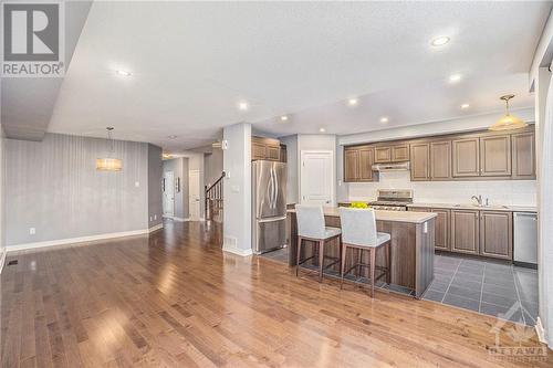 Spacious living room with open-concept kitchen - 445 Barrick Hill Road, Ottawa, ON - Indoor Photo Showing Kitchen