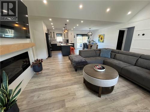 76 Guy, Shediac, NB - Indoor Photo Showing Living Room With Fireplace