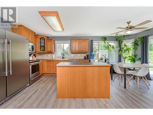 160 Carlin Street, Grindrod, BC - Indoor Photo Showing Kitchen With Stainless Steel Kitchen