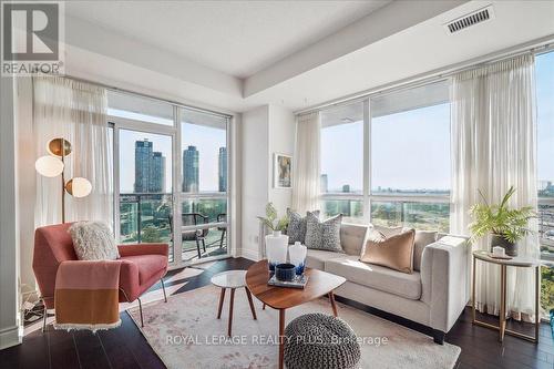 1902 - 16 Brookers Lane, Toronto (Mimico), ON - Indoor Photo Showing Living Room