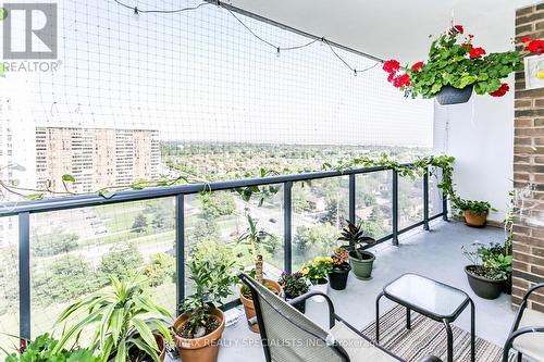 1708 - 21 Knightsbridge Road, Brampton (Queen Street Corridor), ON - Outdoor With Balcony With Exterior