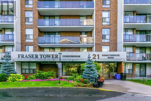 1708 - 21 Knightsbridge Road, Brampton (Queen Street Corridor), ON - Outdoor With Balcony With Facade