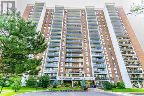 1708 - 21 Knightsbridge Road, Brampton, ON - Outdoor With Balcony With Facade