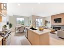 853 Kinnear Court, Kelowna, BC  - Indoor Photo Showing Kitchen With Fireplace With Double Sink With Upgraded Kitchen 