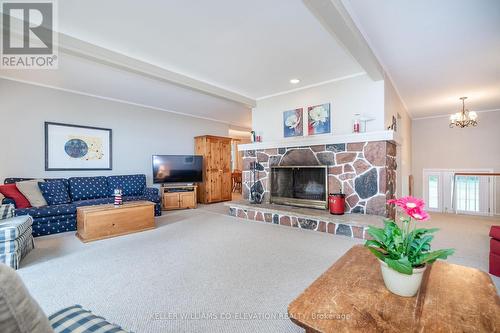 1 Shields Lane, Kawartha Lakes, ON - Indoor Photo Showing Living Room With Fireplace