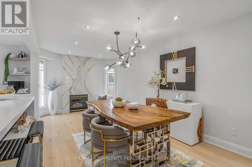 33 Umbria Crescent, Vaughan (West Woodbridge), ON - Indoor Photo Showing Dining Room With Fireplace