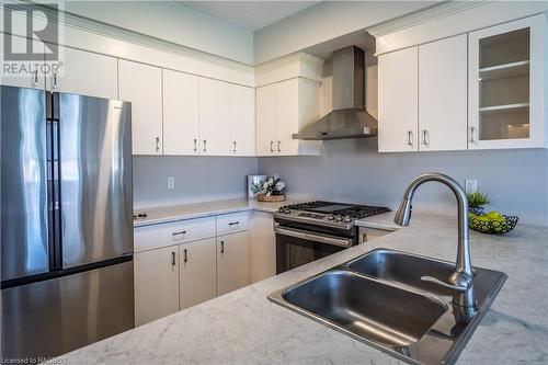 Kitchen Comes with Stainless Appliances - 403 Normanton Street, Port Elgin, ON - Indoor Photo Showing Kitchen With Double Sink