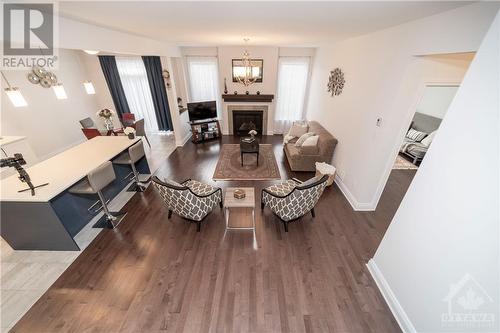 152 Finsbury Avenue, Ottawa, ON - Indoor Photo Showing Living Room With Fireplace