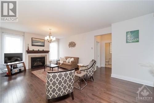 152 Finsbury Avenue, Ottawa, ON - Indoor Photo Showing Living Room With Fireplace