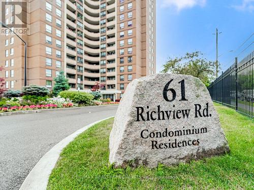 1403 - 61 Richview Road, Toronto (Humber Heights), ON - Outdoor With Balcony With Facade