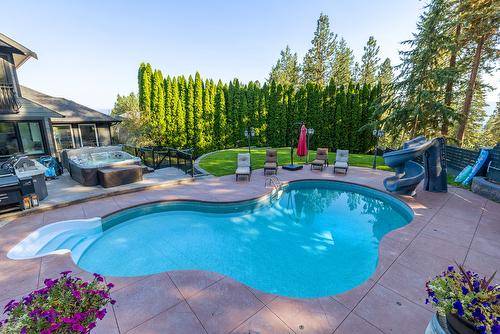 2227 Shannon Woods Place, West Kelowna, BC - Outdoor With In Ground Pool With Deck Patio Veranda With Backyard