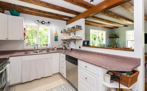 2904 Enderby Mabel Lake Road, Enderby, BC - Indoor Photo Showing Kitchen With Double Sink