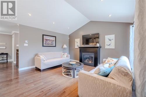 66 Spracklin Boulevard, Paradise, NL - Indoor Photo Showing Living Room With Fireplace