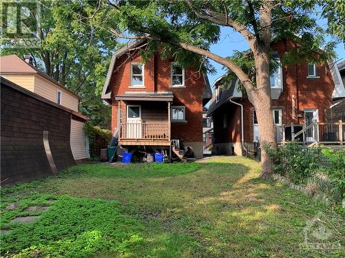 Back exterior with covered porch. - 177 Hinton Avenue N, Ottawa, ON - Outdoor