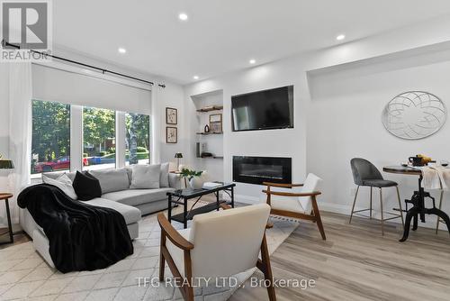 6 Meadowview Boulevard, Clarington (Bowmanville), ON - Indoor Photo Showing Living Room With Fireplace