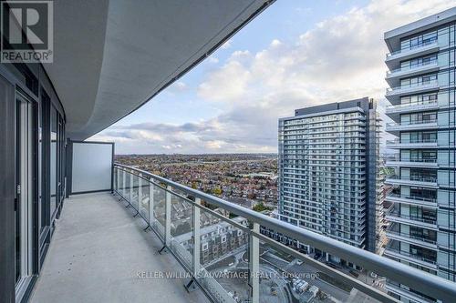 1704 - 2520 Eglinton Avenue W, Mississauga (Central Erin Mills), ON - Outdoor With Balcony With View With Exterior