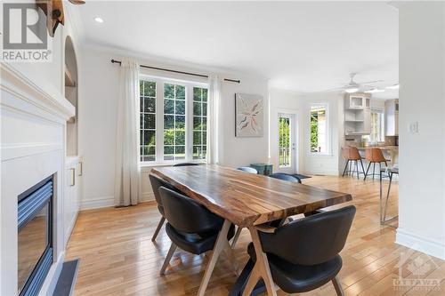 6131 Pebblewoods Drive, Greely, ON - Indoor Photo Showing Dining Room With Fireplace