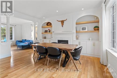 6131 Pebblewoods Drive, Ottawa, ON - Indoor Photo Showing Dining Room With Fireplace