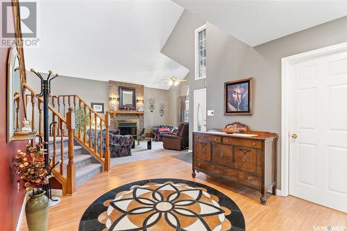 315 Humboldt Street, Jansen, SK - Indoor Photo Showing Other Room With Fireplace