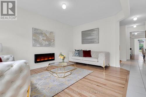 1308 Klondike Drive, Oshawa, ON - Indoor Photo Showing Living Room With Fireplace