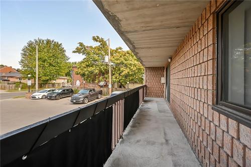 Balcony spans the width of the unit - 482 James Street N Unit# 203, Hamilton, ON - Outdoor With Exterior