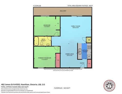 Floor plan - 482 James Street N Unit# 203, Hamilton, ON - Other