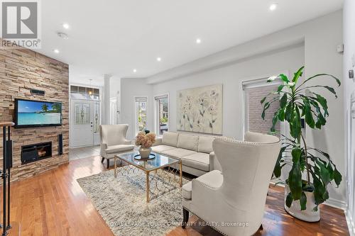 67 Gamble Glen Crescent, Richmond Hill, ON - Indoor Photo Showing Living Room With Fireplace