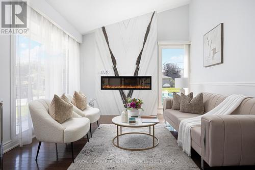 2 Markanna Drive, Toronto (Scarborough Village), ON - Indoor Photo Showing Living Room With Fireplace