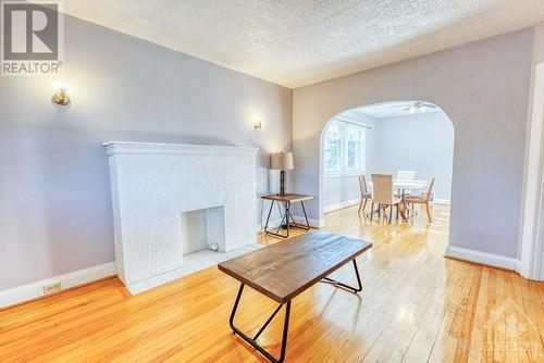 448 Holland Avenue, Ottawa, ON - Indoor Photo Showing Living Room With Fireplace