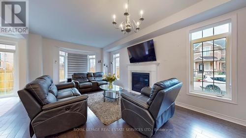 3440 Eternity Way, Oakville, ON - Indoor Photo Showing Living Room With Fireplace