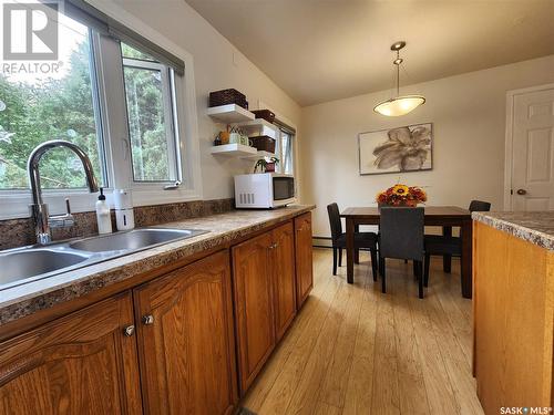 1116 Coteau Avenue, Weyburn, SK - Indoor Photo Showing Kitchen With Double Sink