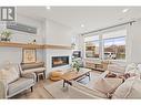 737 Patterson Avenue Unit# 2, Kelowna, BC  - Indoor Photo Showing Living Room With Fireplace 